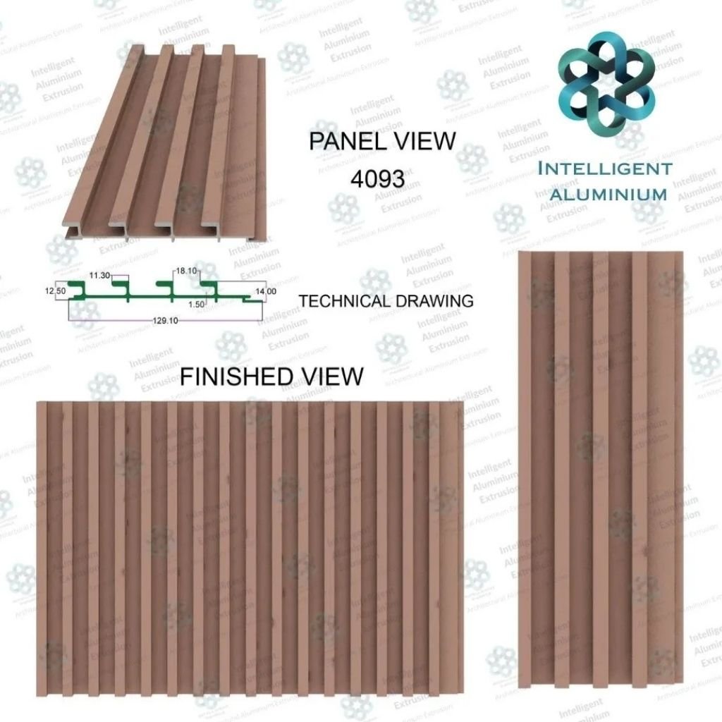 Modern Baffle Main Gate Panel Design