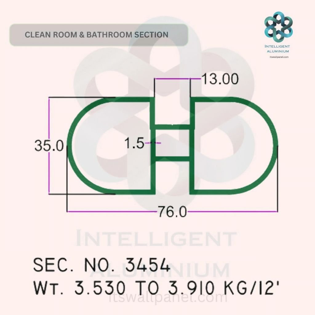 Aluminium Clean Room - Restroom Cubicle Section - Image 9