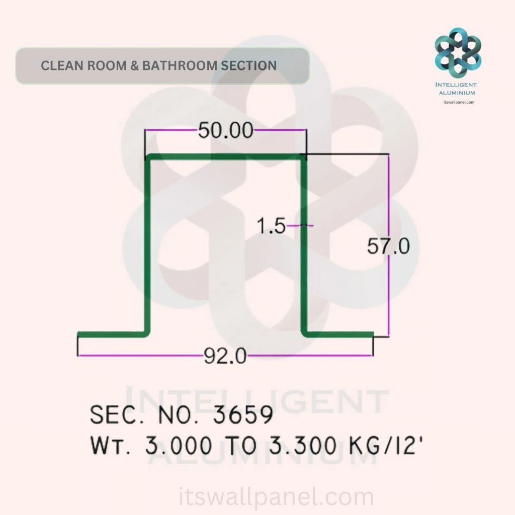 Aluminium Clean Room - Restroom Cubicle Section - Image 3